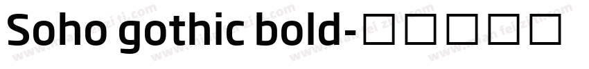 Soho gothic bold字体转换